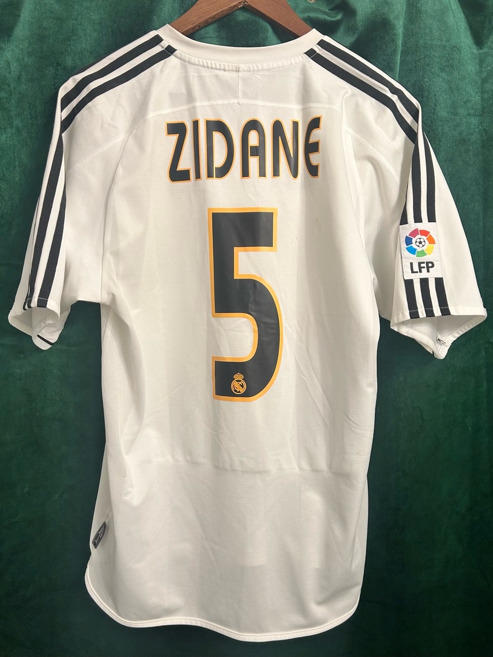 adidas Rare 2004 home Zidane #5 Real Madrid copa del rey final Jersey